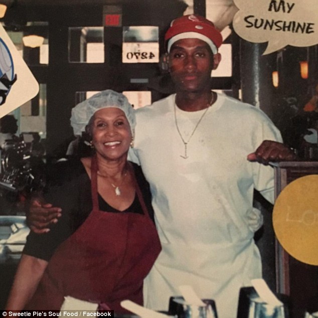 Tim Norman  pictured with his mother Miss Robbie from Sweet Pies