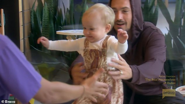 Cute kid: The reality star had her youngest baby girl when she was age 47