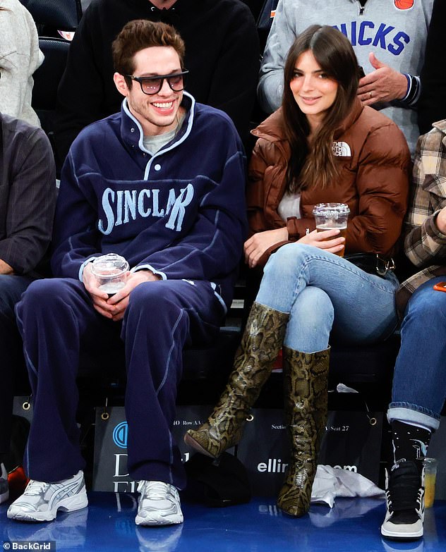 The latest: Pete and Emily ended their romance last month (pictured November 2022)