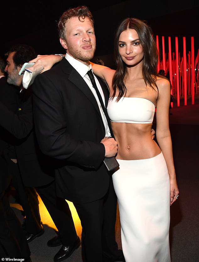 It's over: Emily and Sebastian ended their four year marriage in 2022 and since then the bombshell has been romantically linked to Brad Pitt, DJ Orazio Rispo, and Pete Davidson