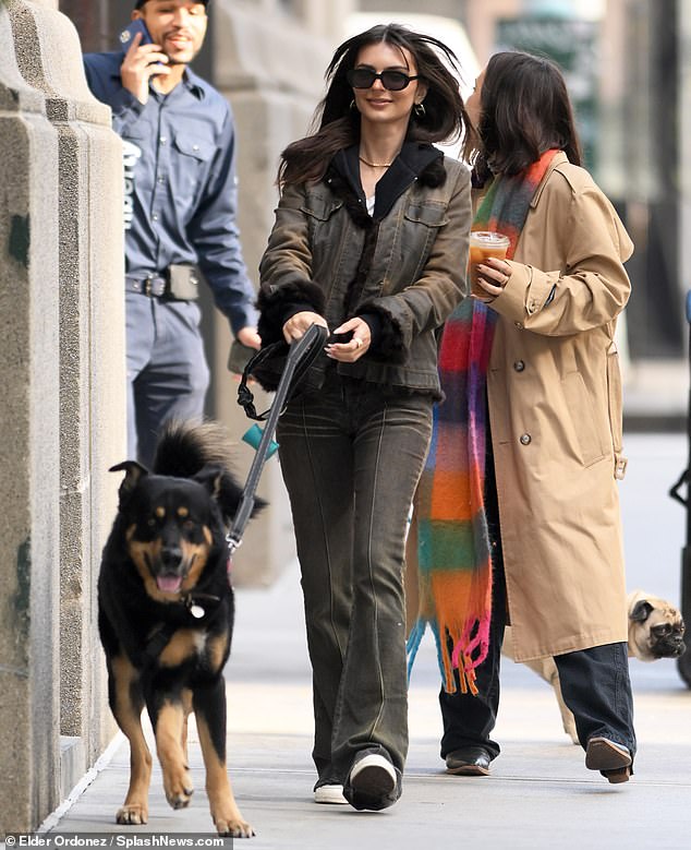 Stylish stroll: The star kept her look casual as she stepped out