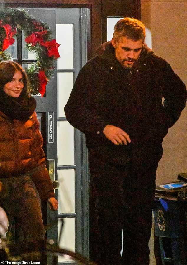 Rebound: Emily was previously spotted kissing Orazio back in October, just a month after she filed from divorce from film producer Sebastian Bear-McClard (they are seen on a second outing together in December 2022)