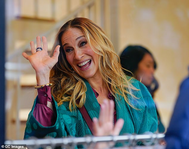 Upcoming looks: In second season, her character Carrie will show up in various show-stopping looks including the iconic Vivienne Westwood wedding dress from her character's almost-big day with Mr Big