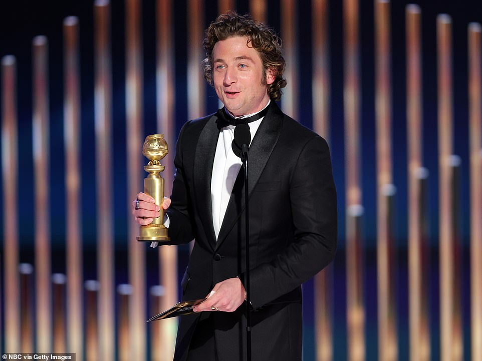 Top man: He beat out an impressive field of television actors including: Donald Glover - Atlanta, Bill Hader - Barry, Steve Martin - Only Murders in the Building, and Martin Short - Only Murders in the Building
