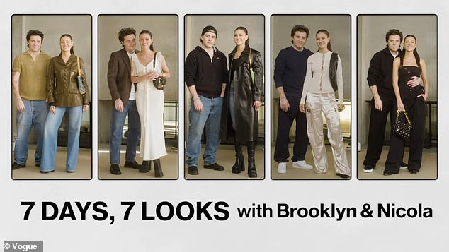 Flaunting: The couple recently shared their 'week in looks' with Vogue, which added up to over $80,000 worth of lavish pieces