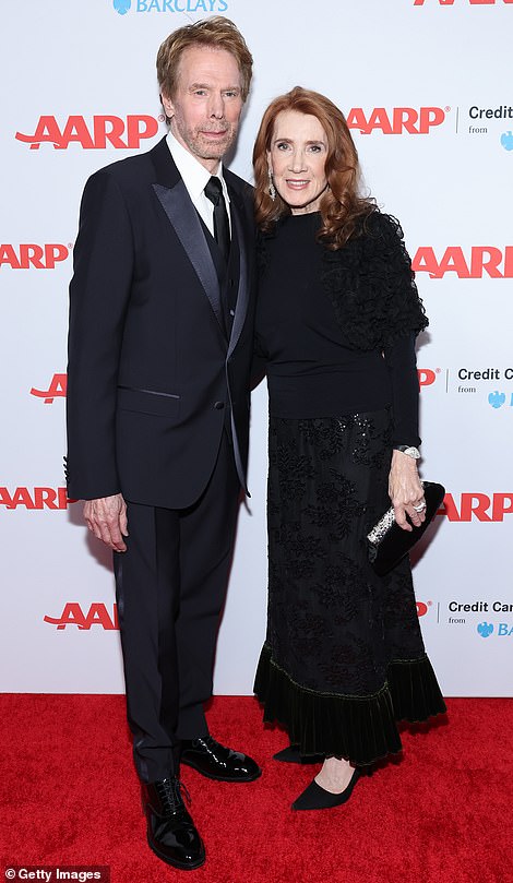 Supportive: The director was joined by his wife Linda