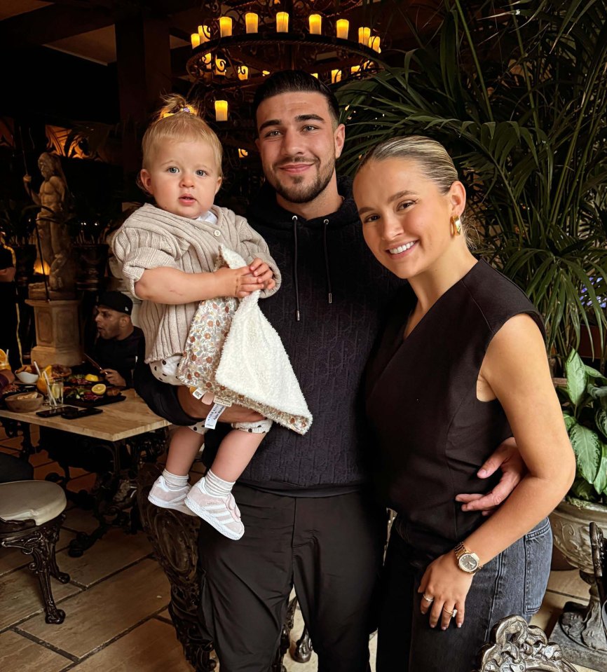 Molly-Mae Hague and Tommy Fury with their baby girl.