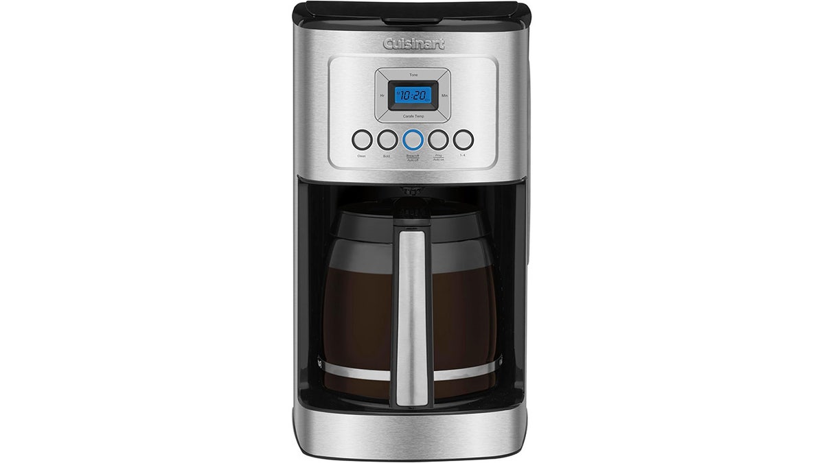 This huge coffee pot brews up to 14 cups of coffee. 