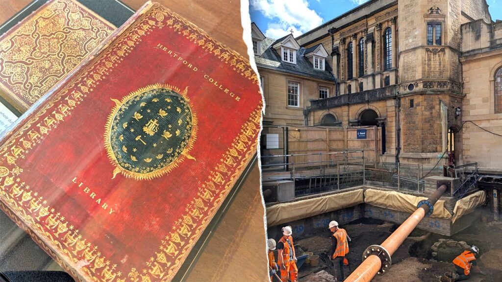 Surprise middle ages halls found underneath world-famous university as archaeologists sort through remains Surprise middle ages halls found underneath world-famous university as archaeologists sort through remains