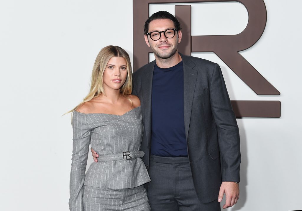 Sofia Richie and Elliot Grainge at the Ralph Lauren Spring 2024 Ready To Wear Fashion Show at the Brooklyn Navy Yard on September 8, 2023 in Brooklyn, New York. (Photo by Gilbert Flores/WWD via Getty Images)