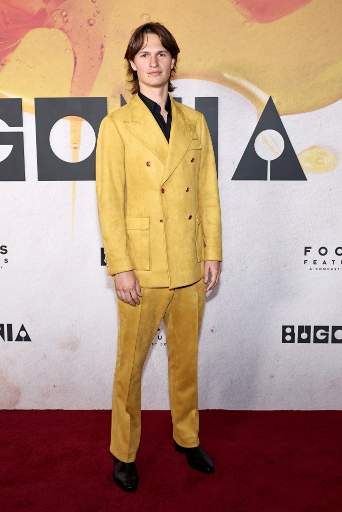 Ansel Elgort attends Focus Features' "Bugonia" New York Premiere