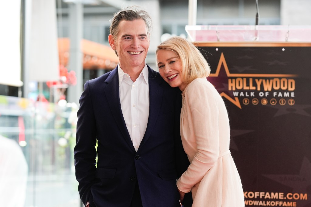 Billy Crudup and Naomi Watts at Watts' Hollywood Walk of Fame star ceremony