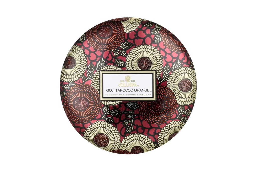 Voluspa Goji Tarocco Orange coconut wax bougie parfumee.