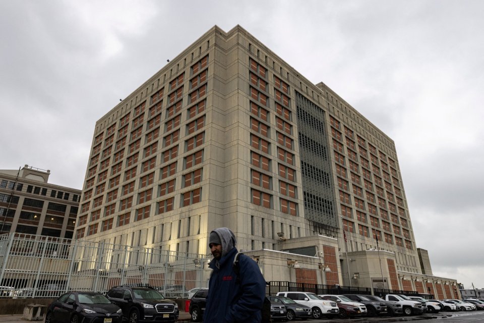 Metropolitan Detention Center, a large prison building in Brooklyn, New York.