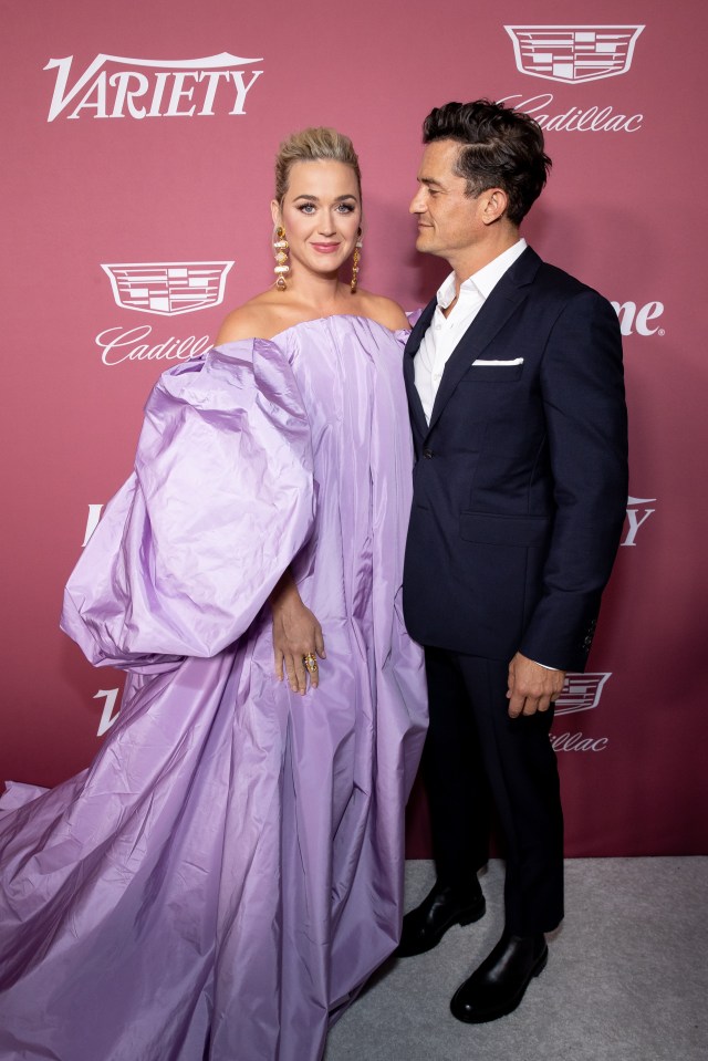 Katy Perry and Orlando Bloom arrive at Variety's Power of Women event.