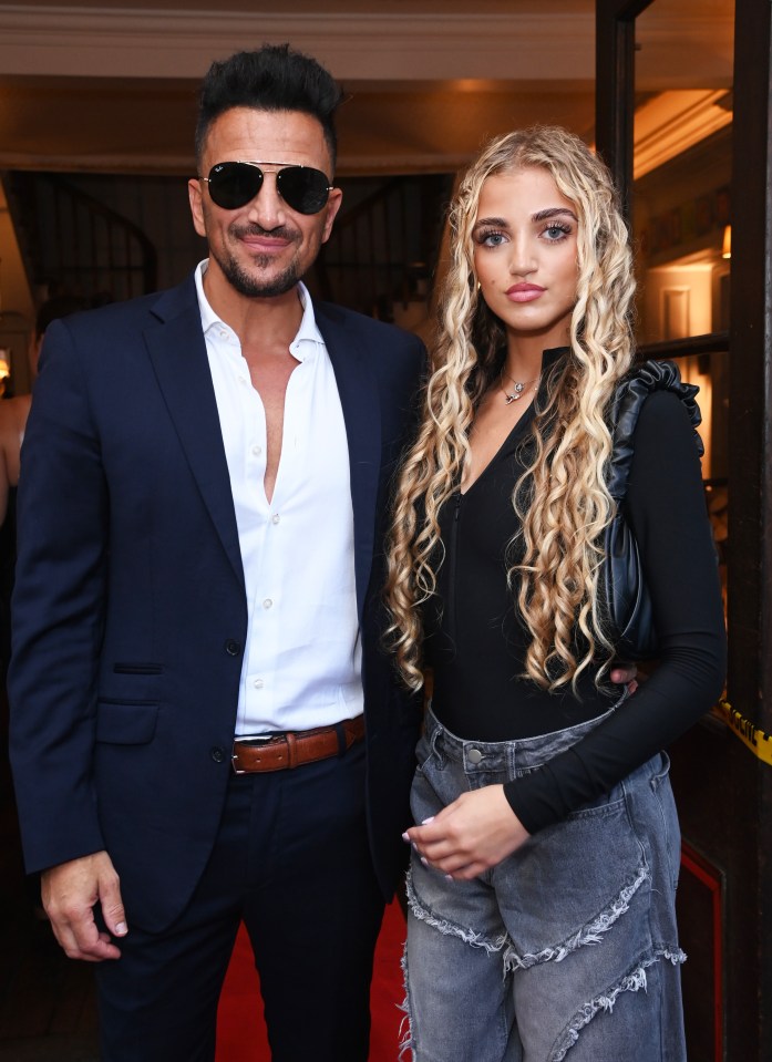 Peter Andre and Princess Andre at a media launch.