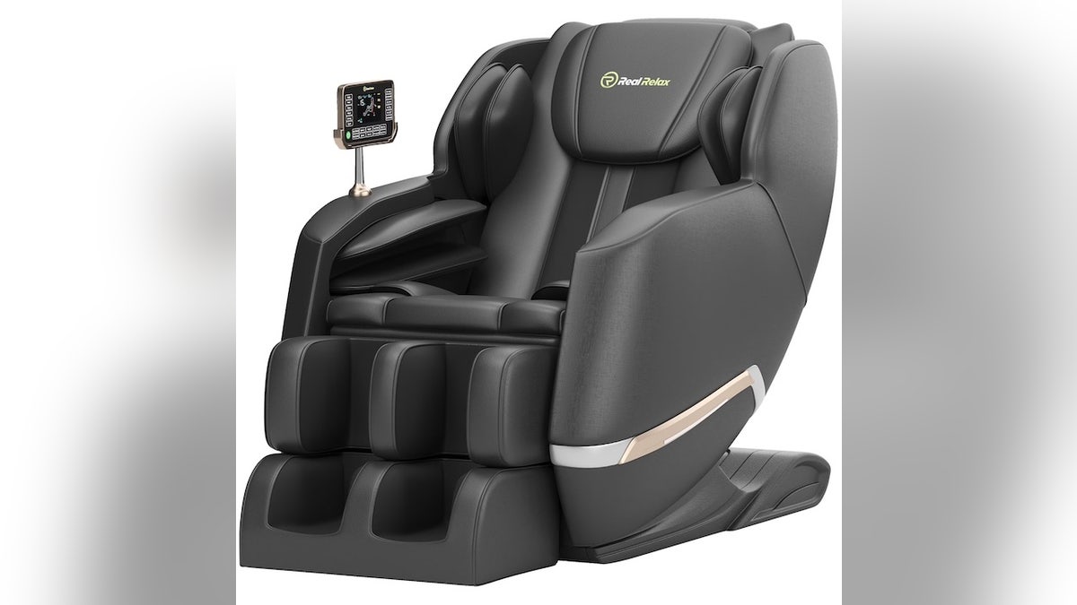 Relax with a heated massage chair. 