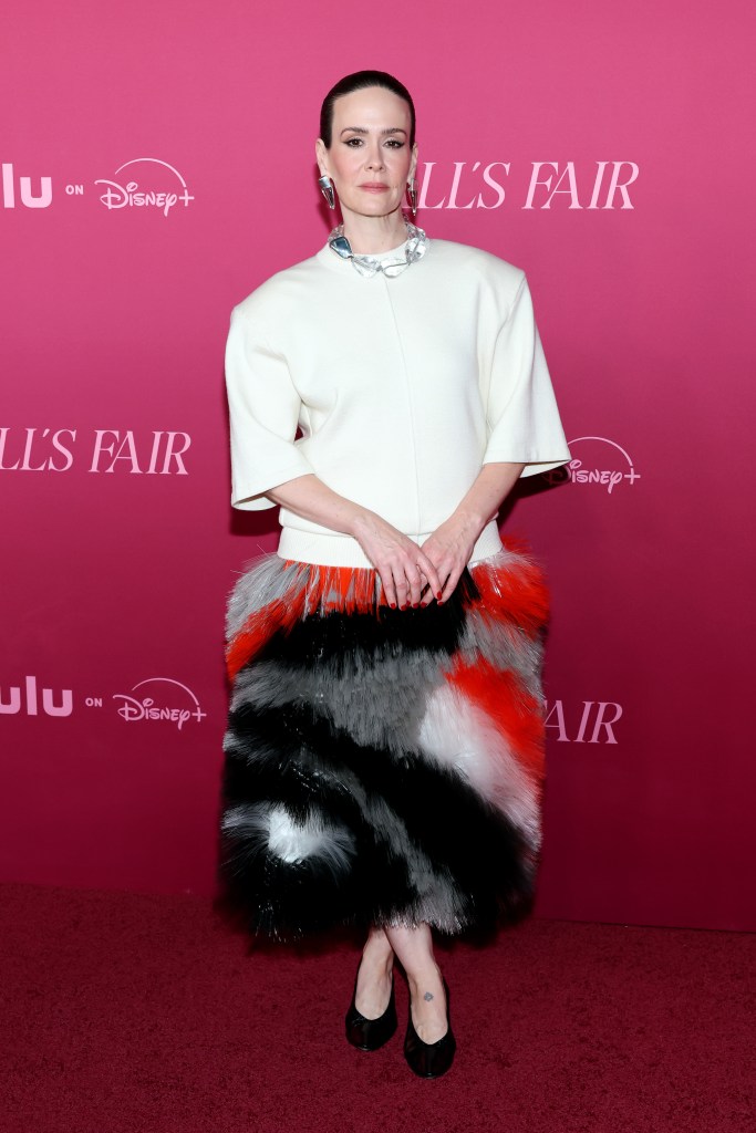 Sarah Paulson attends the premiere of Hulu's "All's Fair"