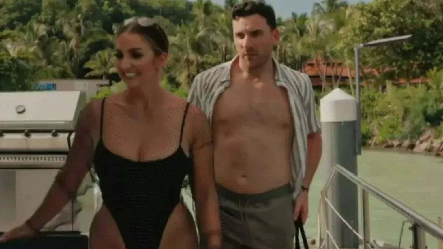 MAFS UK bride-to-be Abi hilariously reacts to ‘cheese cutter’ swimwear reaction