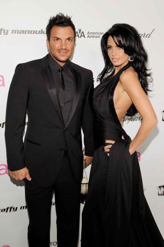Peter Andre and Katie Price at an event.