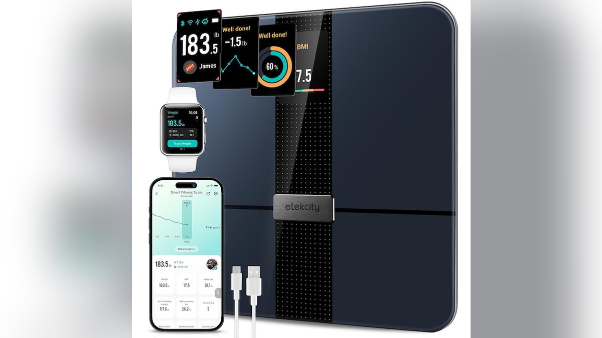 Monitor your weight, BMI and more with this smart scale. 