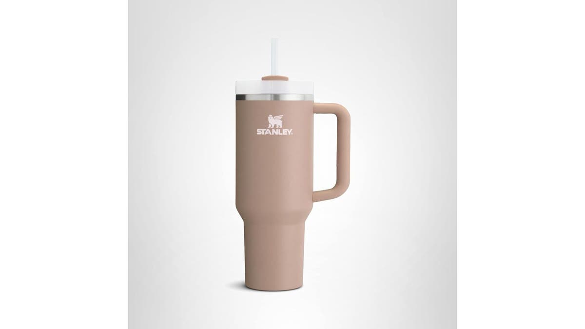 Grab this Stanley tumbler in Almond Rose.