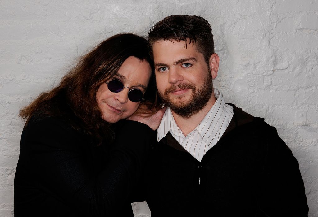 NEW YORK, NY - APRIL 25:  (L-R) Ozzy Osbourne and son, producer Jack Osbourne visit the Tribeca Film Festival 2011 portrait studio on April 25, 2011 in New York City.  (Photo by Larry Busacca/Getty Images for Tribeca Film Festival)