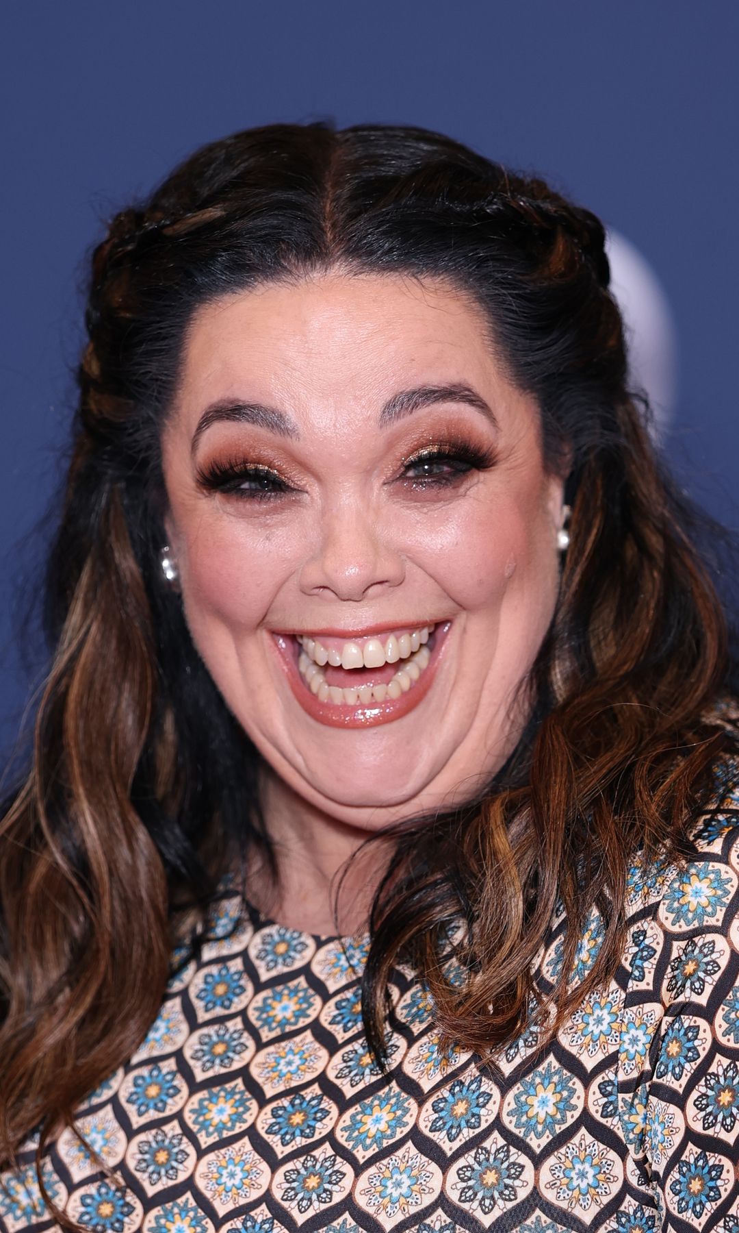 Lisa Riley giggling