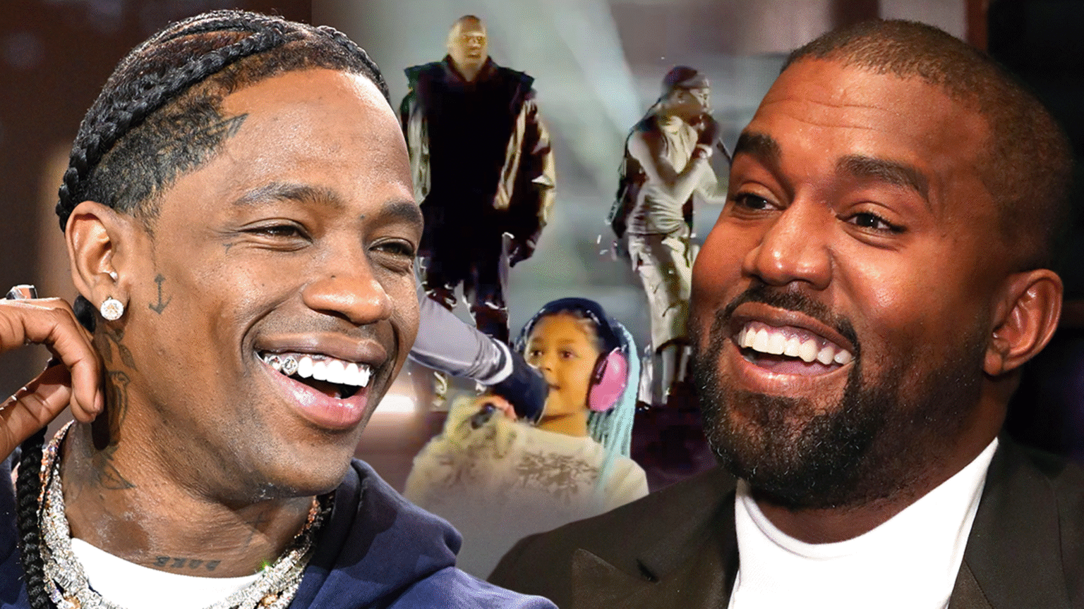 Travis Scott Brings Out Kanye West, Child Stormi at Tokyo Performance Travis Scott Brings Out Kanye West, Child Stormi at Tokyo Performance