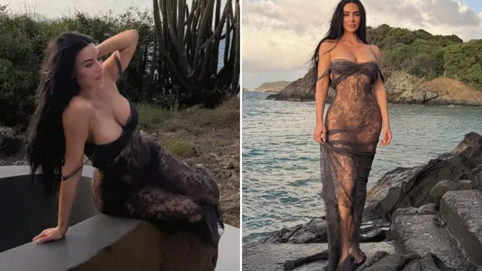 Kim Kardashian presents in lace gown as All’s Fairs rankings ‘increase’